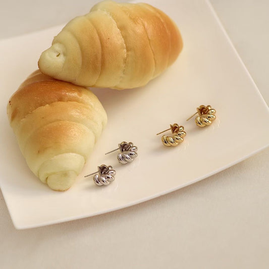 Nostalgia Breeze - French chic croissant earrings