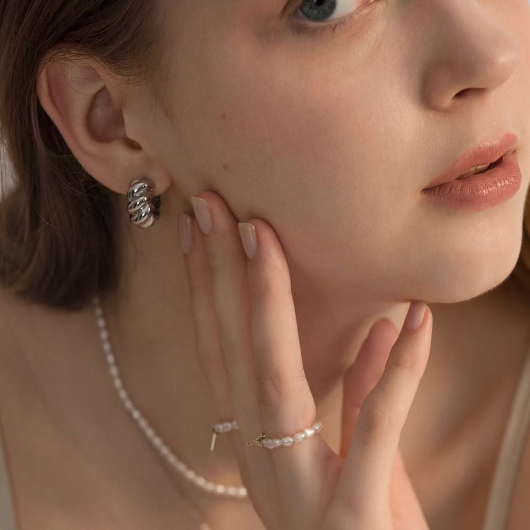 Nostalgia Breeze - French chic croissant earrings